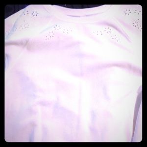 White Old Navy Floral Top